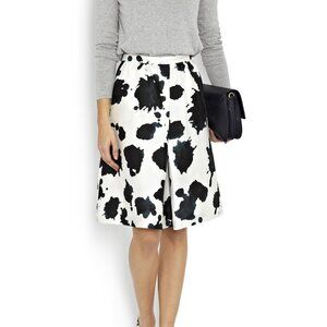 Anthropologie WHIT Cow Print Ink Blot Chime Skirt